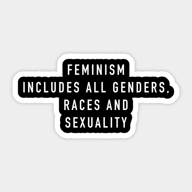 feminism includes all genders Sticker by sunima